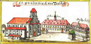 E. l: gnaden Kirch vor Teschen - Klasztor, widok oglny
